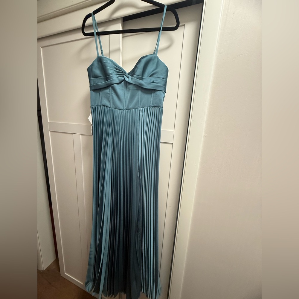 Azazie pleated dress
